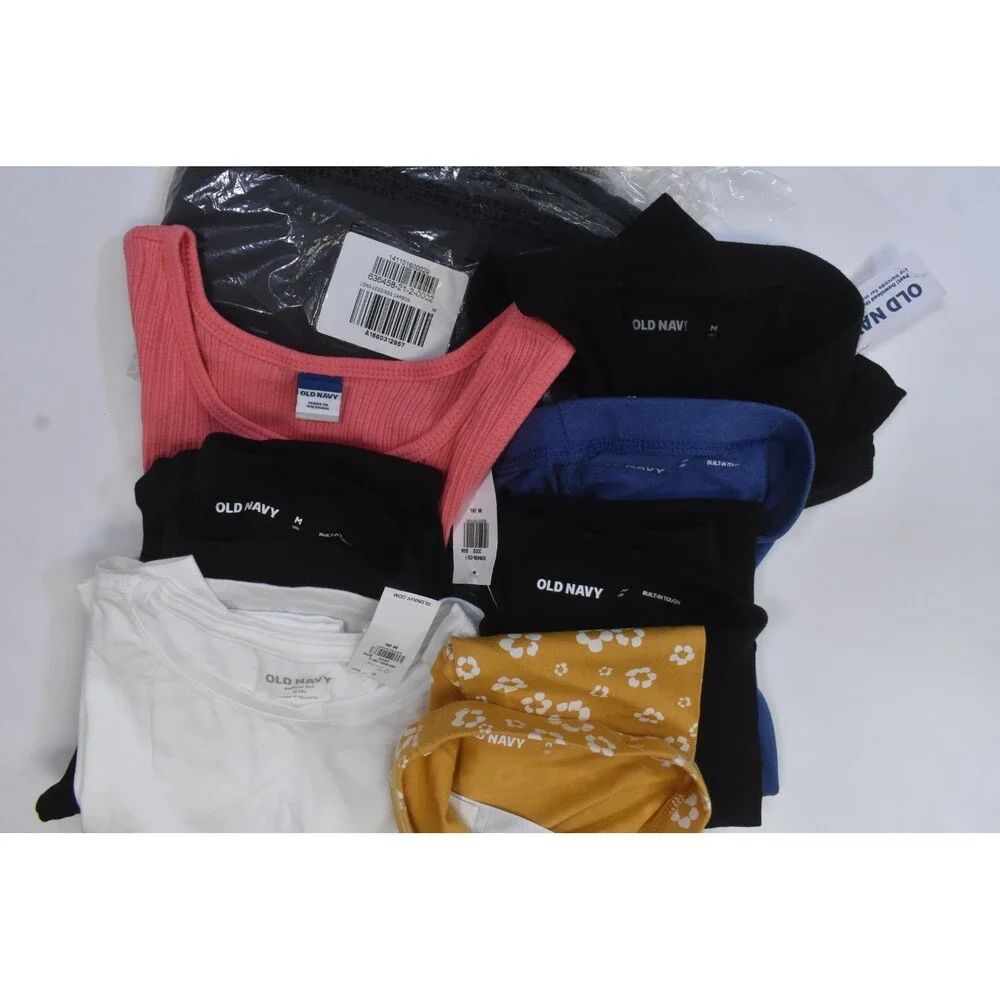 Old Navy Bulk Lot Of 14 Girls Size Medium 8 Mixed Season Tops Bottoms Shorts